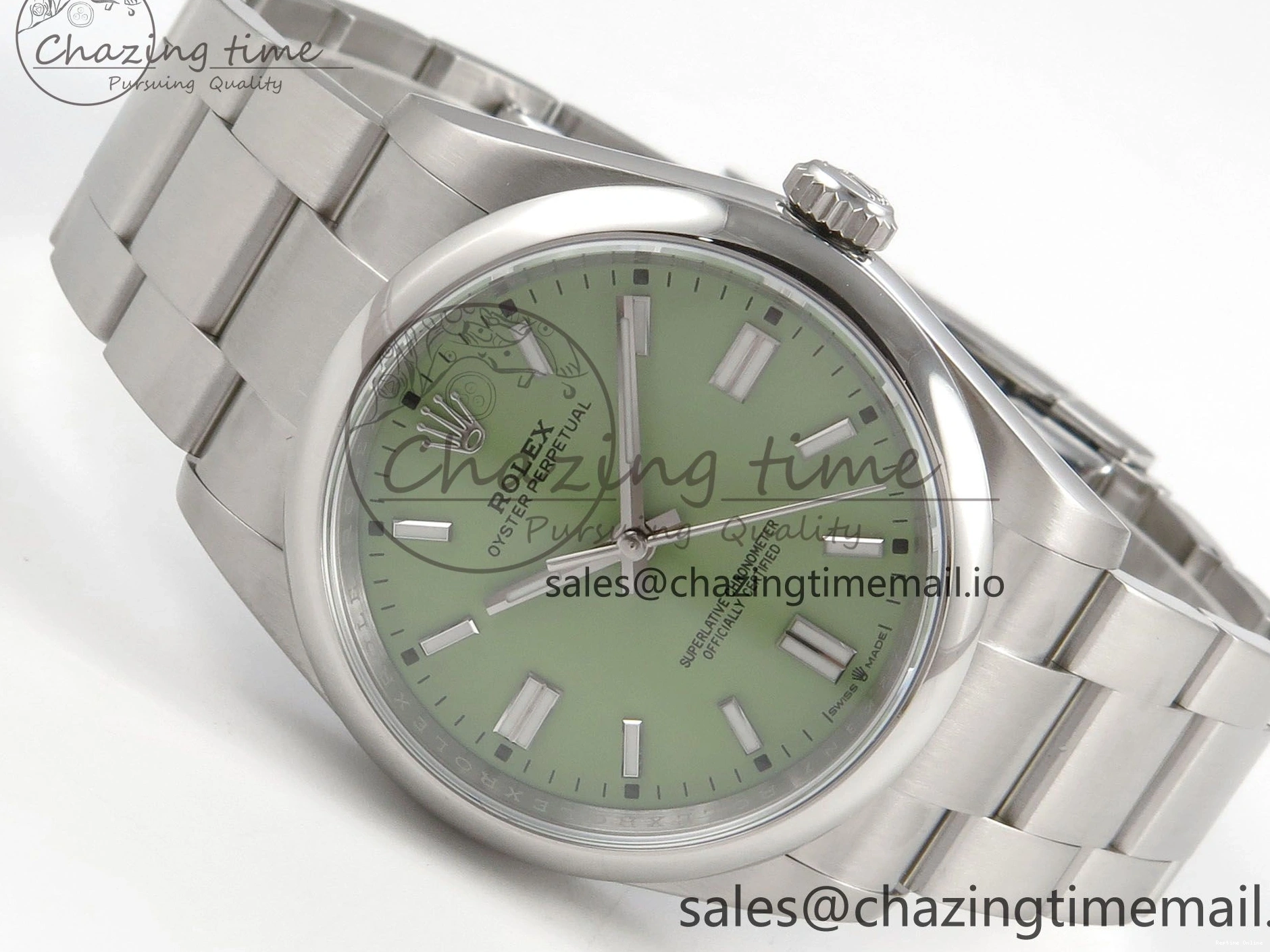 0505 2025 Oyster Perpetual 126000 36mm KRF 1:1 Best Edition 904L Steel Pistachio Green Dial VR WrinkleFree 127